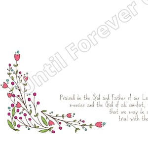 2 Corinthians 1:3, 4 JW Printable letter writing DIGITAL download