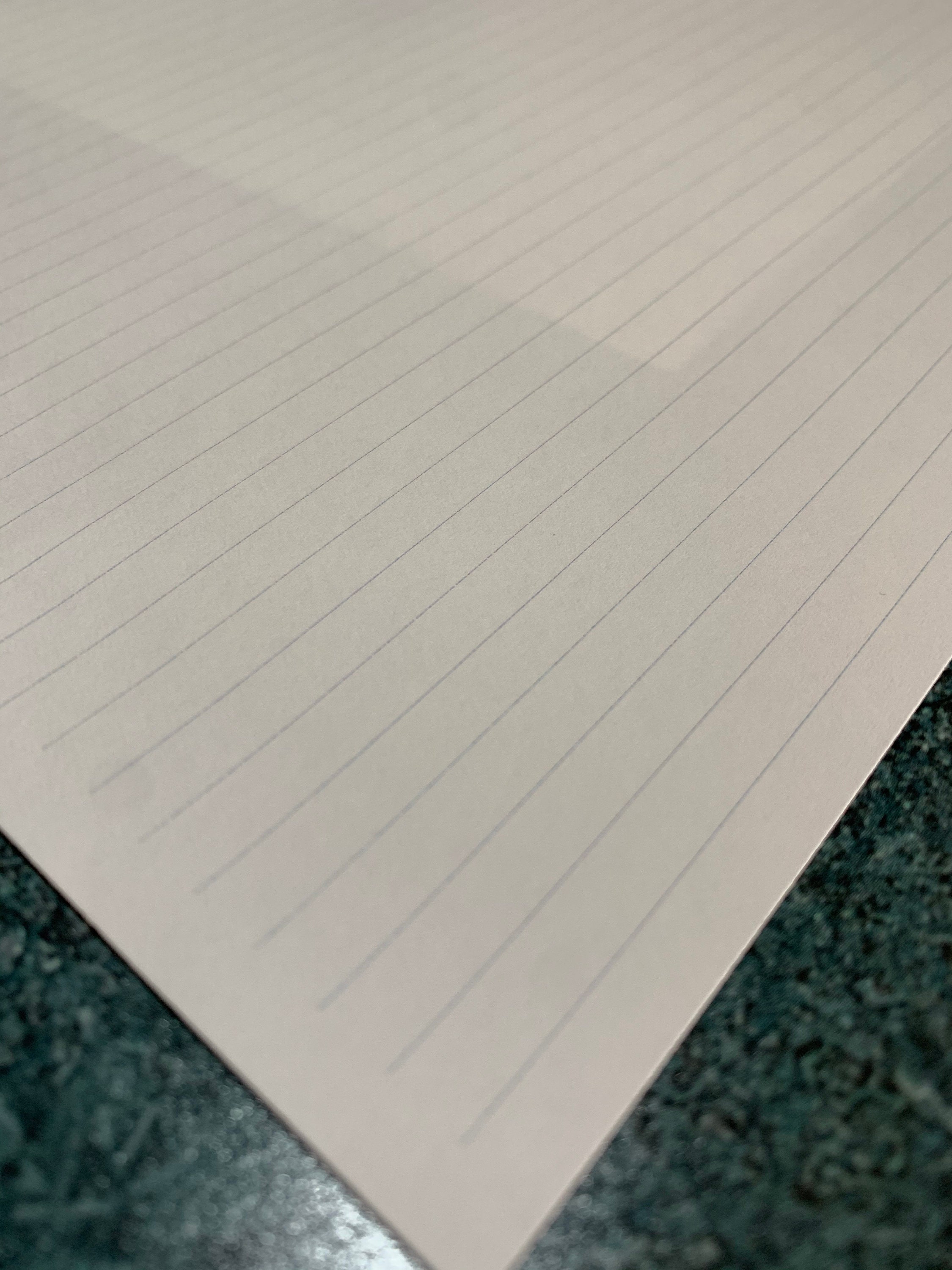 Official Sized Wide College and Narrow Ruled Paper for Etsy