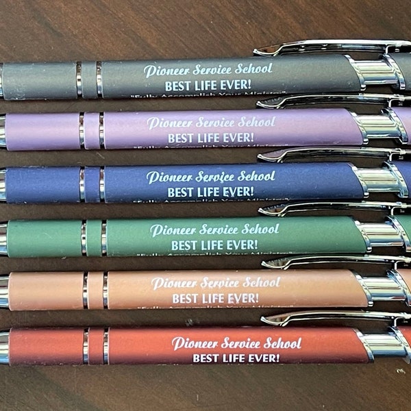 6 Pk or 1 Pen Pioneer Service SCHOOL (Not Meeting) Best Life Ever Fully Accomplish Your Ministry 2 Timothy 4:5 Stylus Pens JW