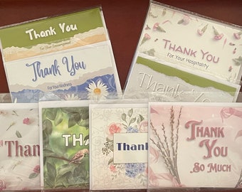 Single or Set of 8 Different Scripture Thank You Cards, Envelopes, Matching Envelope Seals, Premium Plus Quality JW Professionally Printed