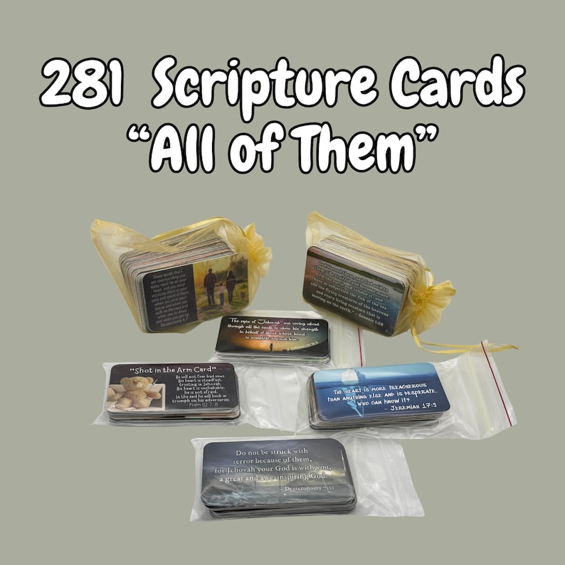 Scripture Card Set: Faith, Courage, Encouragement (281 Count) - Etsy