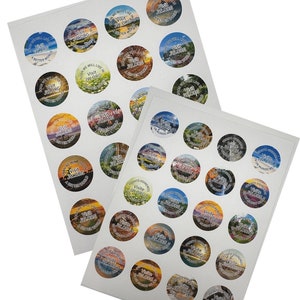ENGLISH & SPANISH Digital 20 Eye-Catching Colorful Sticker Seals: Soon We Will Live In A Better World   20 on a Sheet 1.5&quot; Round Stickers