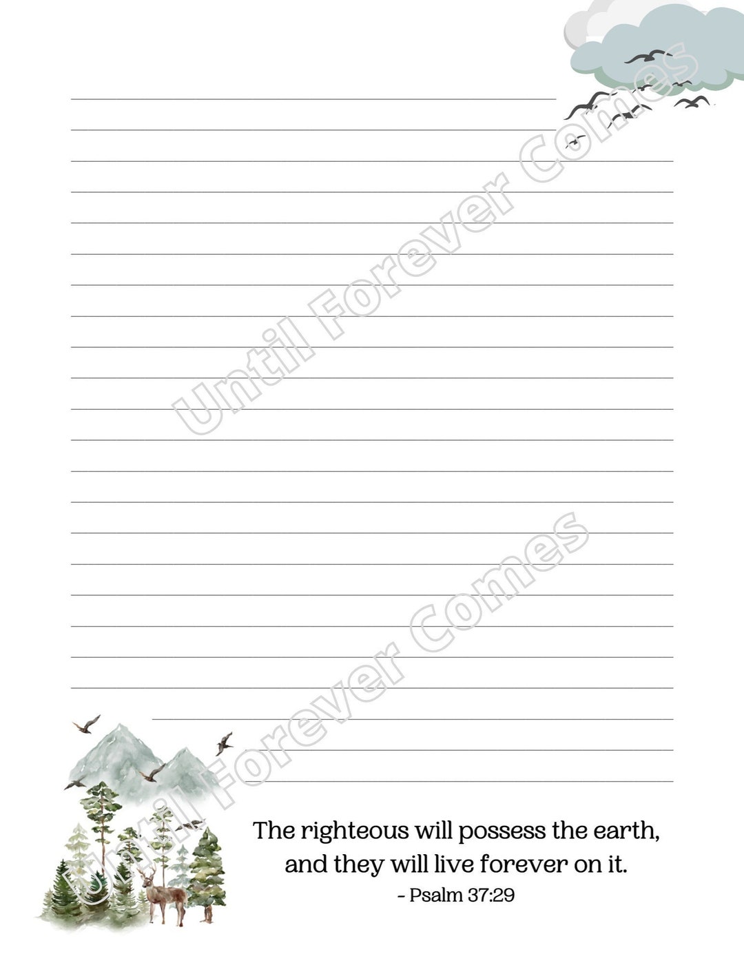 Psalm 37:29 Variety Pack Digital Download 6 Styles PNG and PDF (all ...