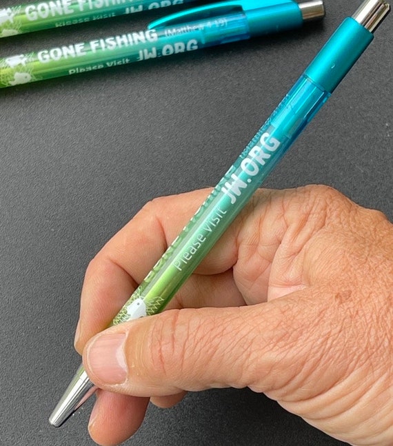 Tropical Colors 4 Pack Set of Gone Fishing Ombre Pens matthew 4:19 Fishers  of Men 