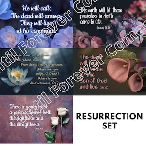 DIGITAL Resurrection Themed Scripture Postcard Set plus Bonus Cards
