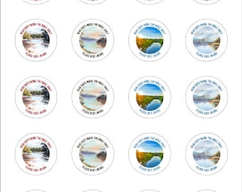 Read God&#39;s Word, The Bible, Daily Please Visit JW.ORG Sticker Sheet Template Avery 8293 1-1/2 Inch Round 20 per Sheet 5 Themes