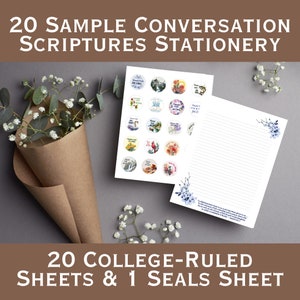 Scripture Stationery Set: JW.ORG, College Ruled with Matching Seals