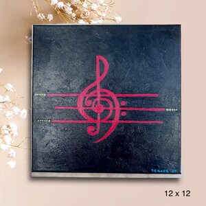 Inspirational - Sylized Treble and Bass Clef Design