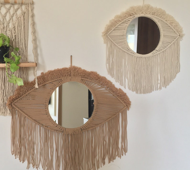 Boho mirror,Boho wall decor, wall decor,eye wall decor, All seeing eye decor,boho mirror,wall mirror,third eye wall decor,wall decor image 2