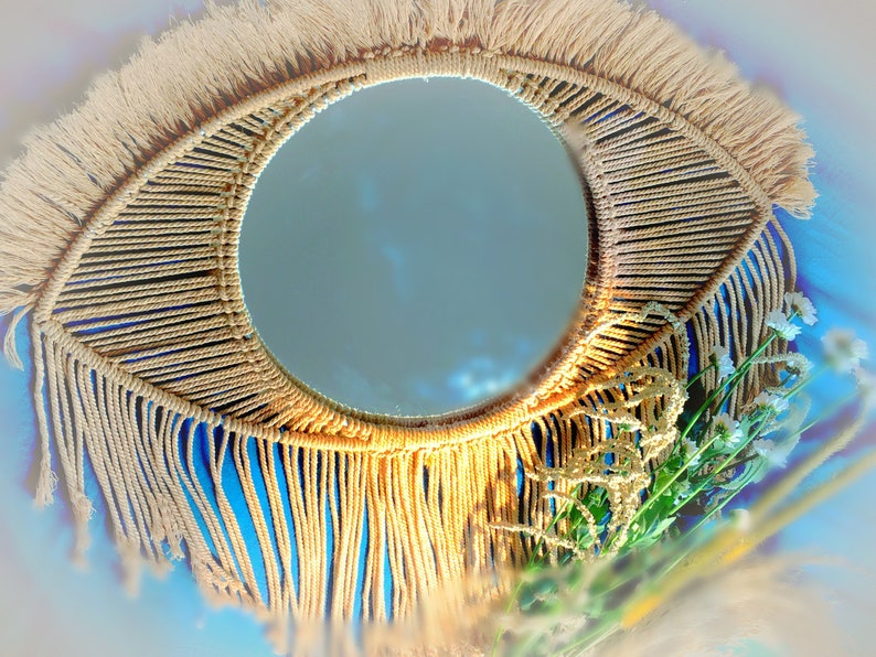 Boho mirror,Boho wall decor, wall decor,eye wall decor, All seeing eye decor,boho mirror,wall mirror,third eye wall decor,wall decor image 5