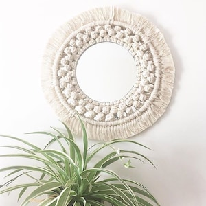 Macrame mirror
