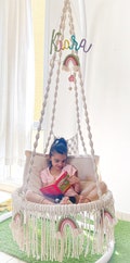 Personalised name swing, kids room hanging chair,Birthday gift for kids,kids furniture,Christmas gift for kids,hammock for kids room product logo