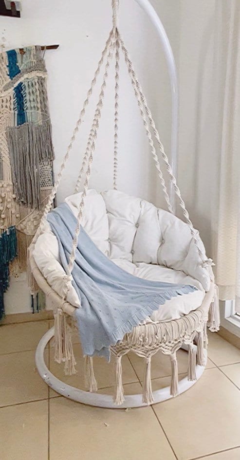 Macrame Hanging Chair, Rocking Chair, Bedroom Hanging Chair, Adult