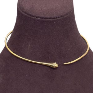 Gargantilla de serpiente de latón: Joyería llamativa de estilo bohemio