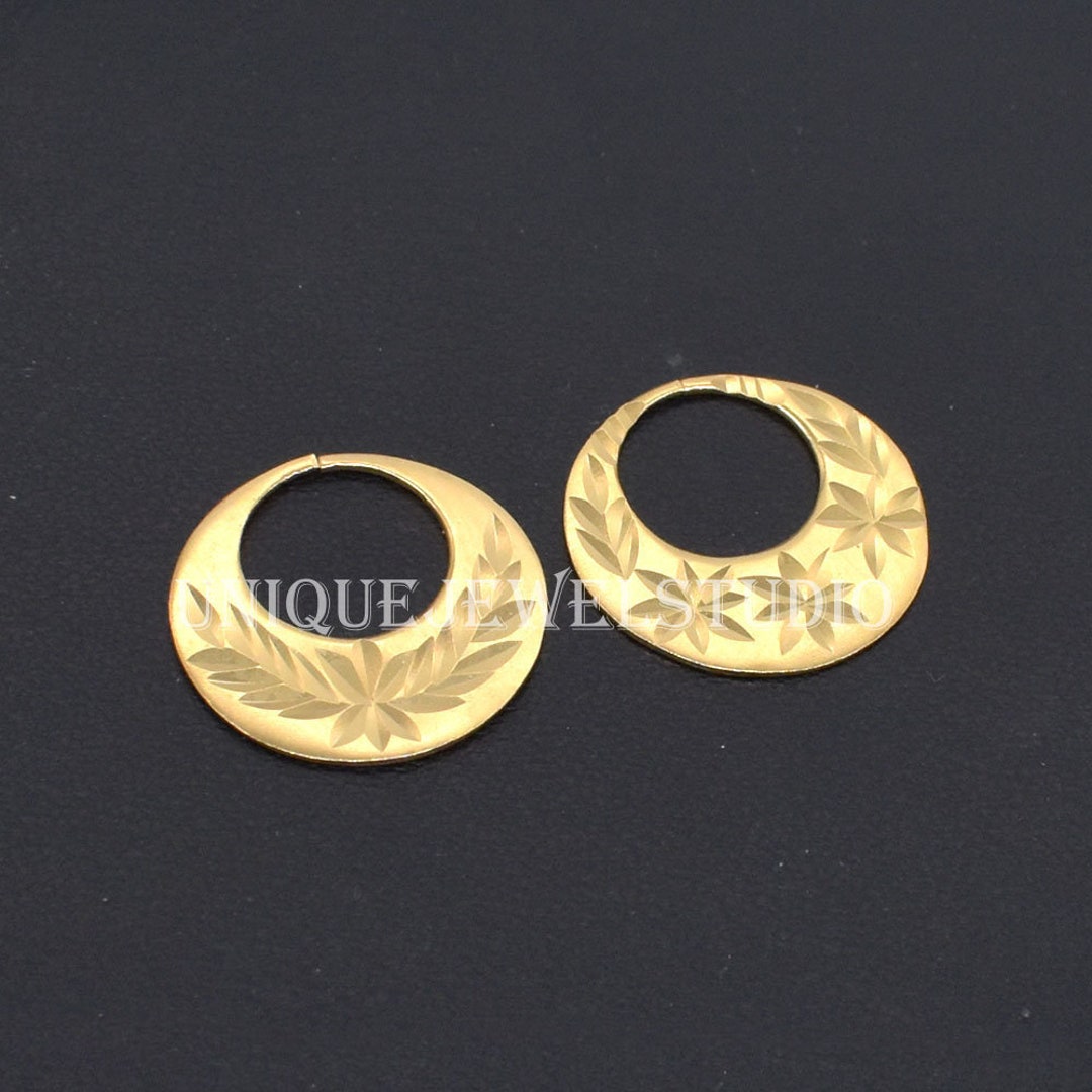 nattyan♡/3 Buy 22K Gold Plated Nattiyan Earrings: Classic Punjabi Style
