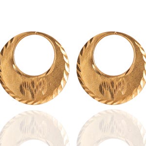 Khanda Nattiyan Ohrringe: 22k Vergoldetes Punjabi Design