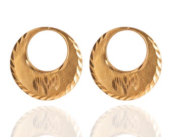 24K Gold Nattiyan Earring - Etsy