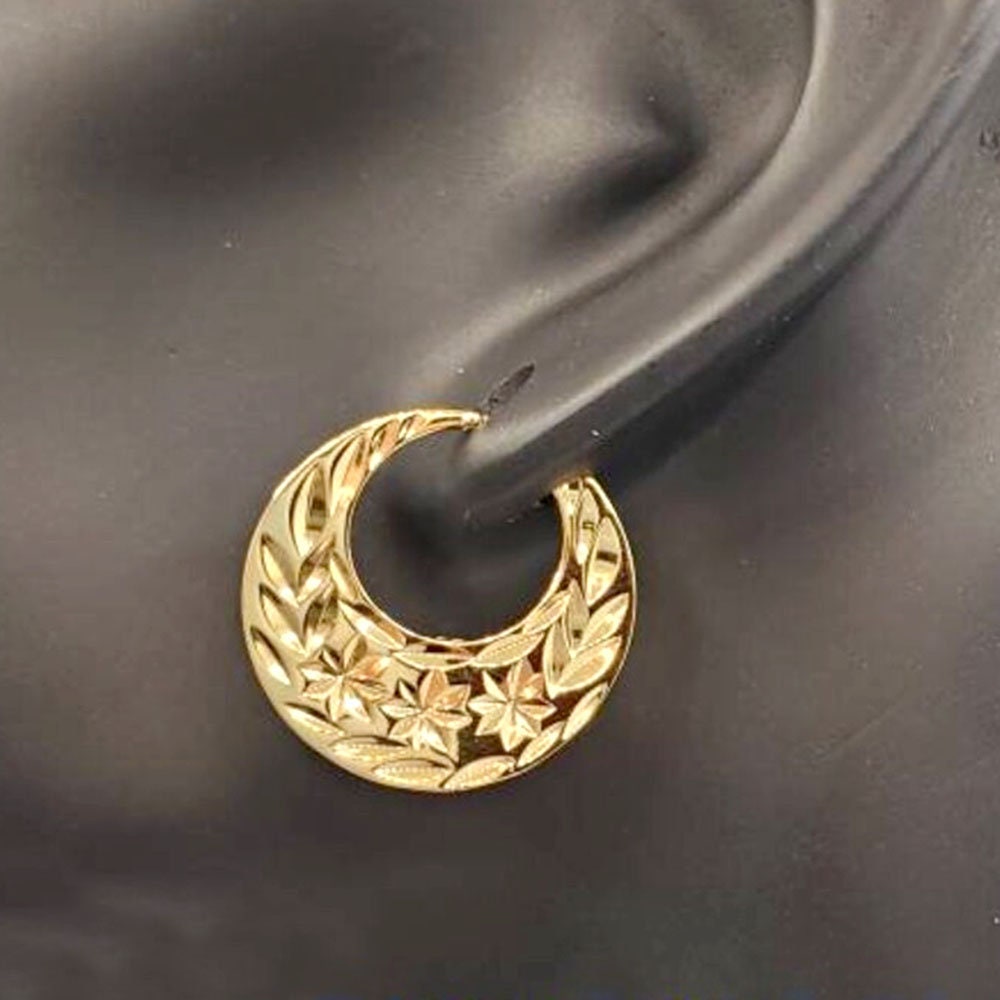 Nattiyan Earrings 18 K Gold Plated Earring for Men Boys Classic Punjabi