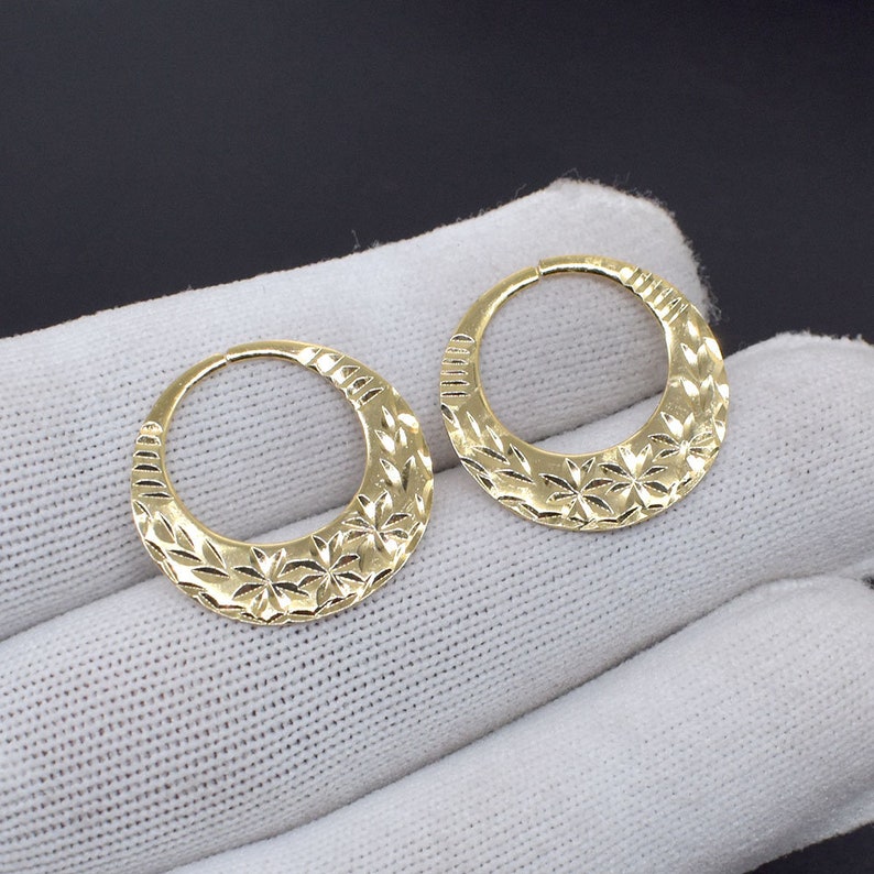 Nattiyan Earrings 18 K Gold Plated Earring for Men Boys Classic Punjabi