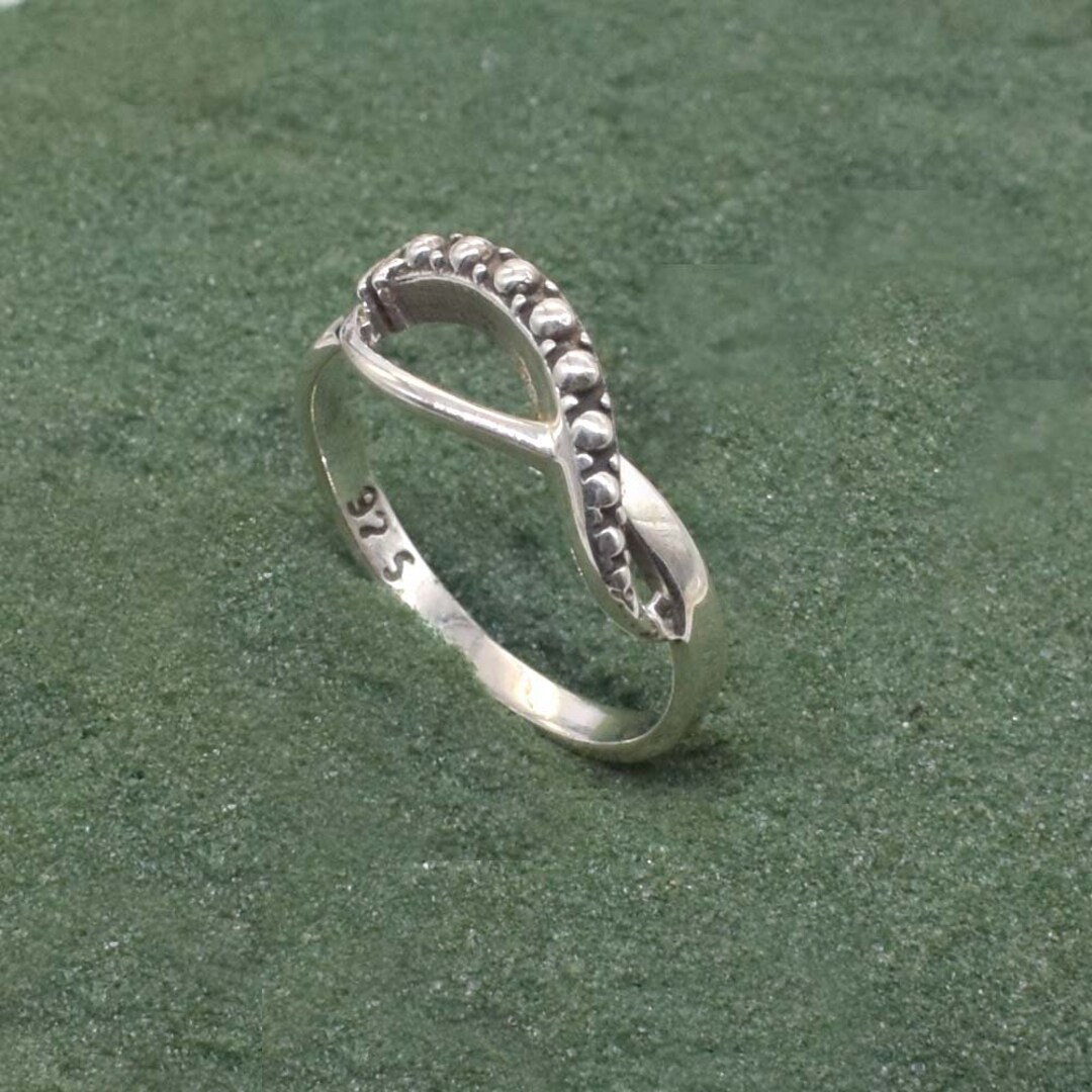 Infinity 925 Sterling Silver Friendship Ring Wedding Silver - Etsy