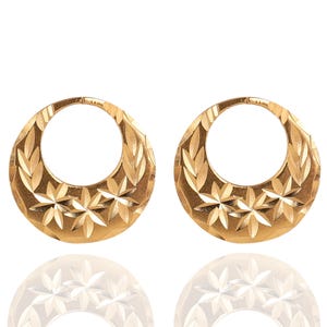 22K Vergoldete Nattiyan Ohrringe - Punjabi Style Schmuck