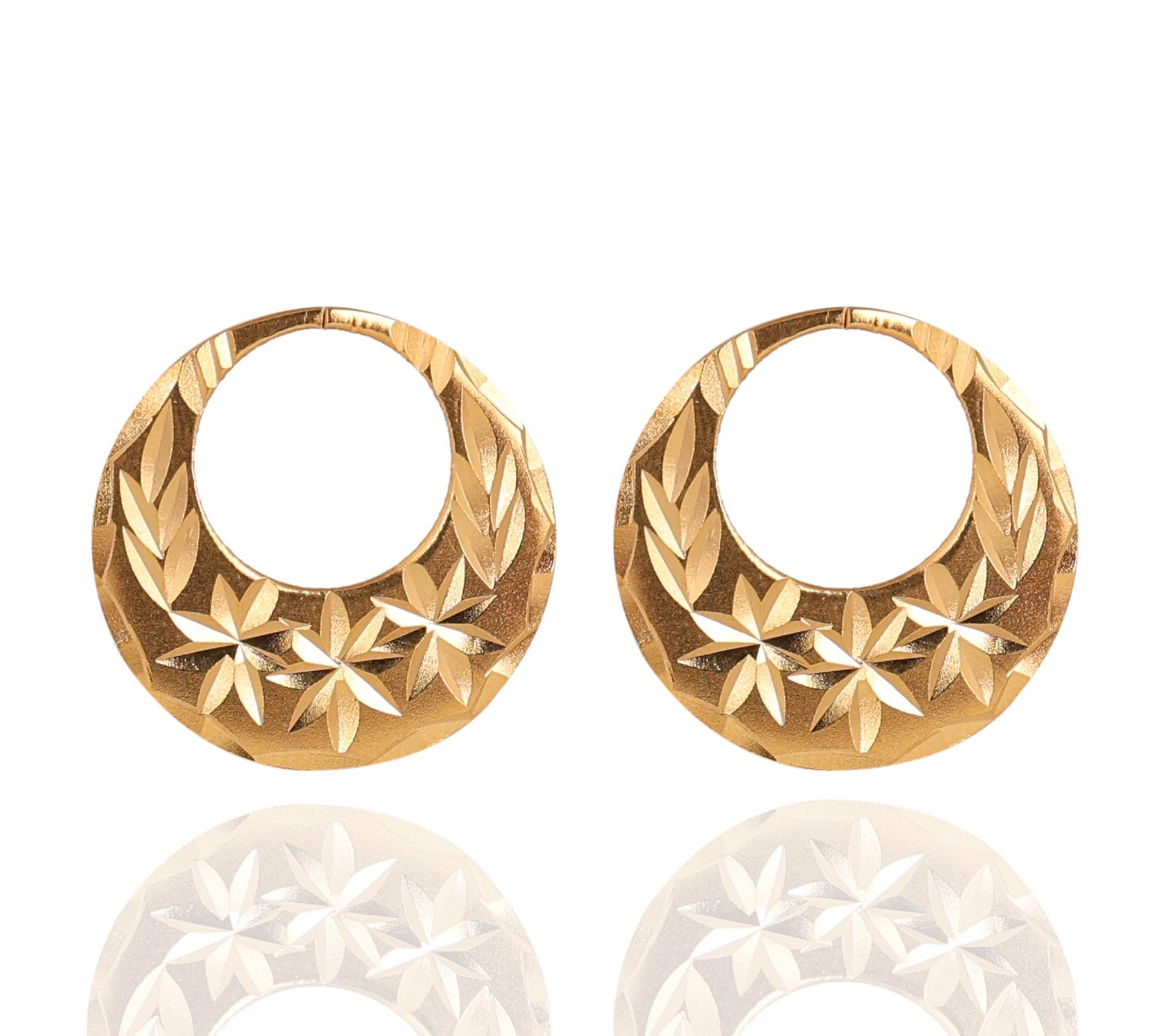 nattyan♡/3 22K Gold Plated Nattiyan Earrings - Punjabi Style Jewelry - Etsy