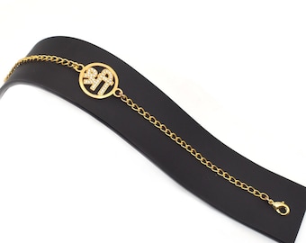 Sterling Silber Rakhi Shree Rakhi Gold Armband, 925 Sterling Silber Armband, 22k vergoldet Armband Geschenk für Bruder