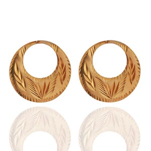 22k Micron vergoldet Nattiyan Ohrringe - Punjabi Style Creolen