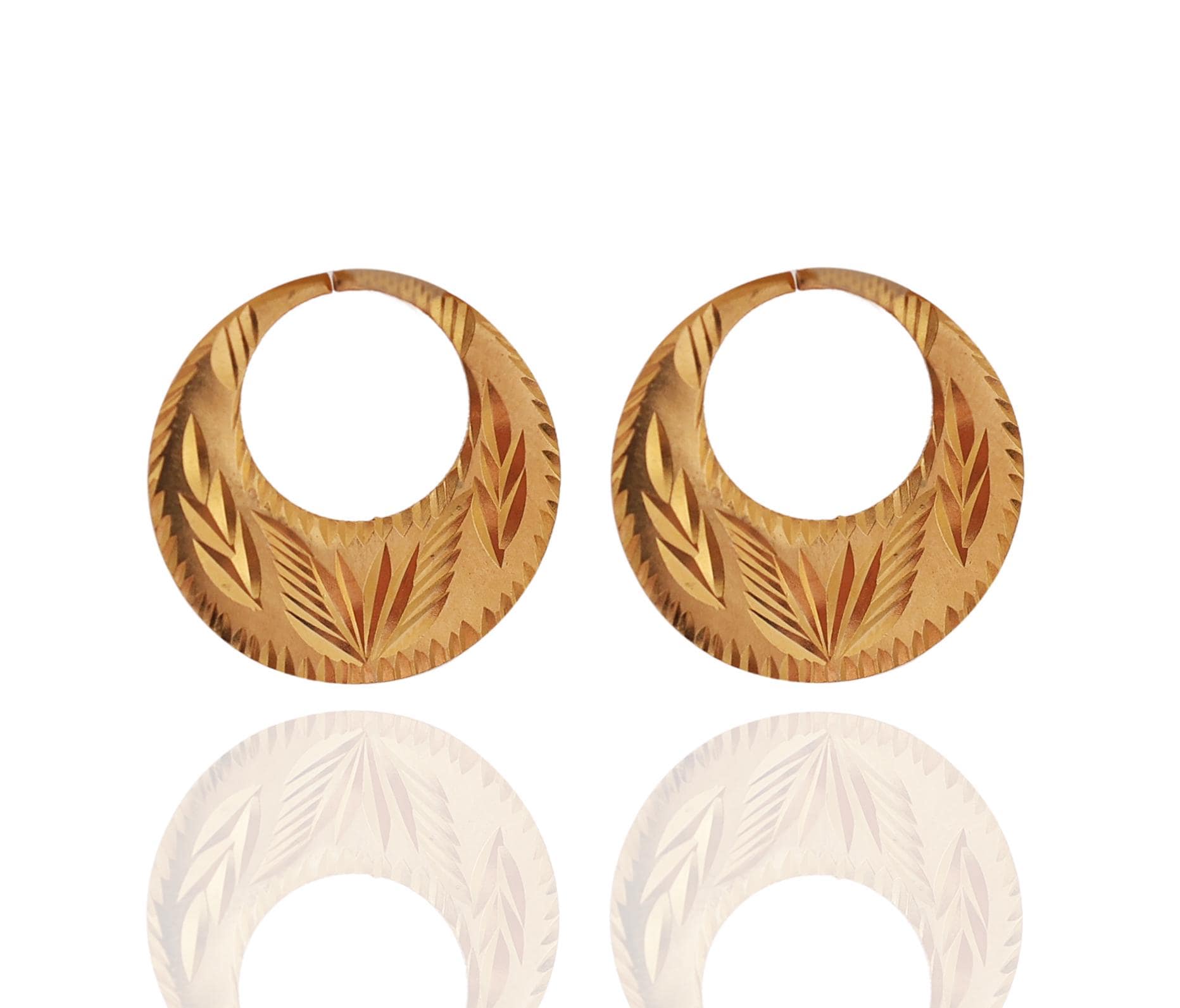 nattyan♡/3 22k Micron Gold Plated Nattiyan Earrings - Punjabi Style Hoops - Etsy