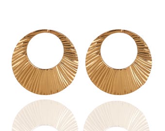 24K Gold Nattiyan Earring - Etsy