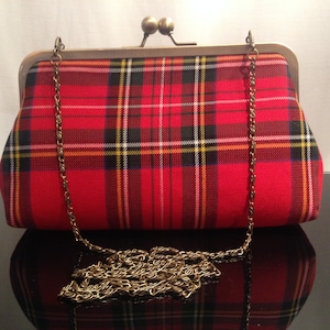 Tartan Touch Clutch Red Stewart