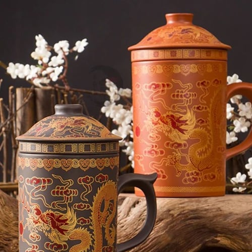 Traditional Chinese Yixing Tea Cup With Infuser Tea Mug With Etsy