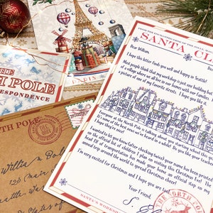 Gepersonaliseerde brief en kerstavondkaart van de kerstman