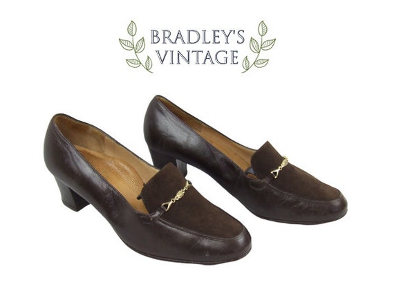office heeled loafers
