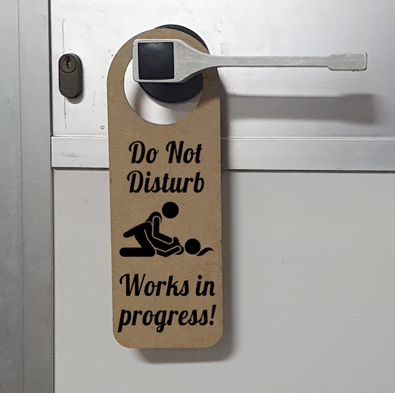 Do Not Disturb Adult Door Sign 