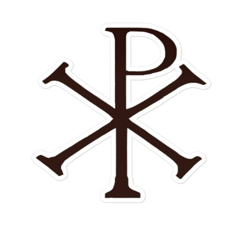 Chi Rho Christogram Sticker, Orthodox Sticker, Catholic Sticker Gift ...