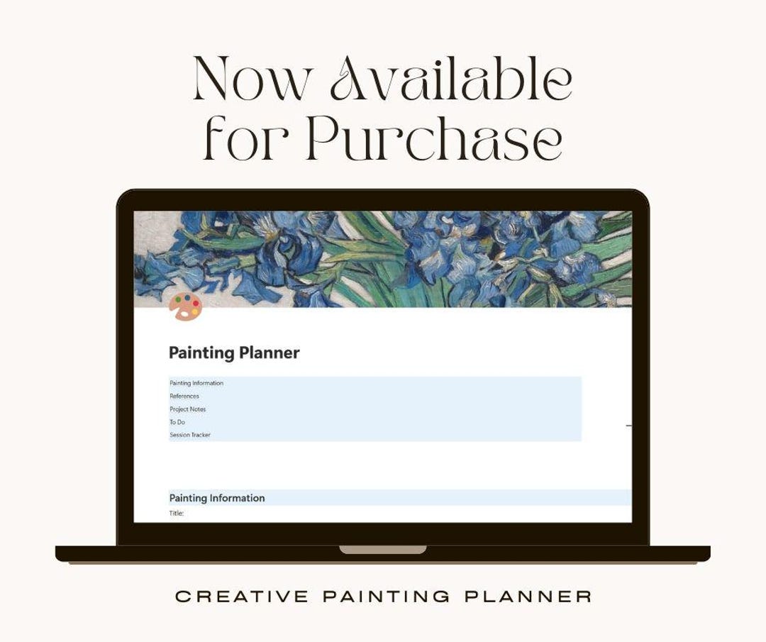 Creative Planner Painting | Digital Notion Template for Artists ...