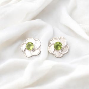 Valuable Peridot  Earrings,  Drop & Dangle Earrings, 925 Sterling Silver Jewelry, Engagement Gift, Earrings For Wife