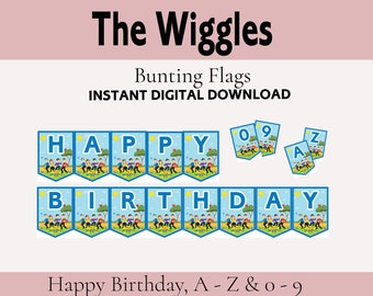 Wiggles Wimpelkette zum Geburtstag, Girlande