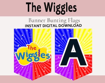 Wiggles Wimpelkette zum Geburtstag, Girlande