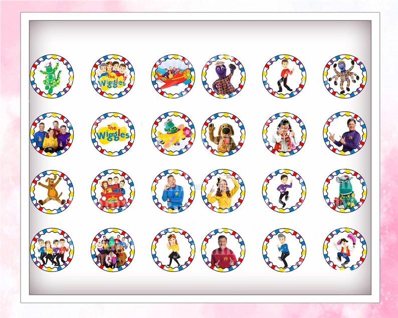 Wiggles Birthday Cupcake Toppers - Etsy