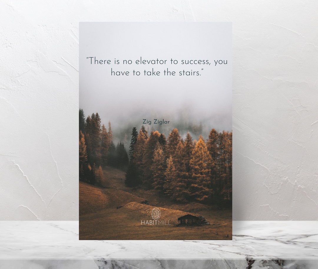 Digital Print of Zig Ziglar Quote Poster, Printable Motivational Poster ...