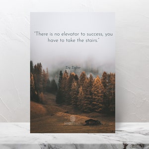 Digital print of Zig Ziglar quote poster, printable motivational poster, inspirational poster