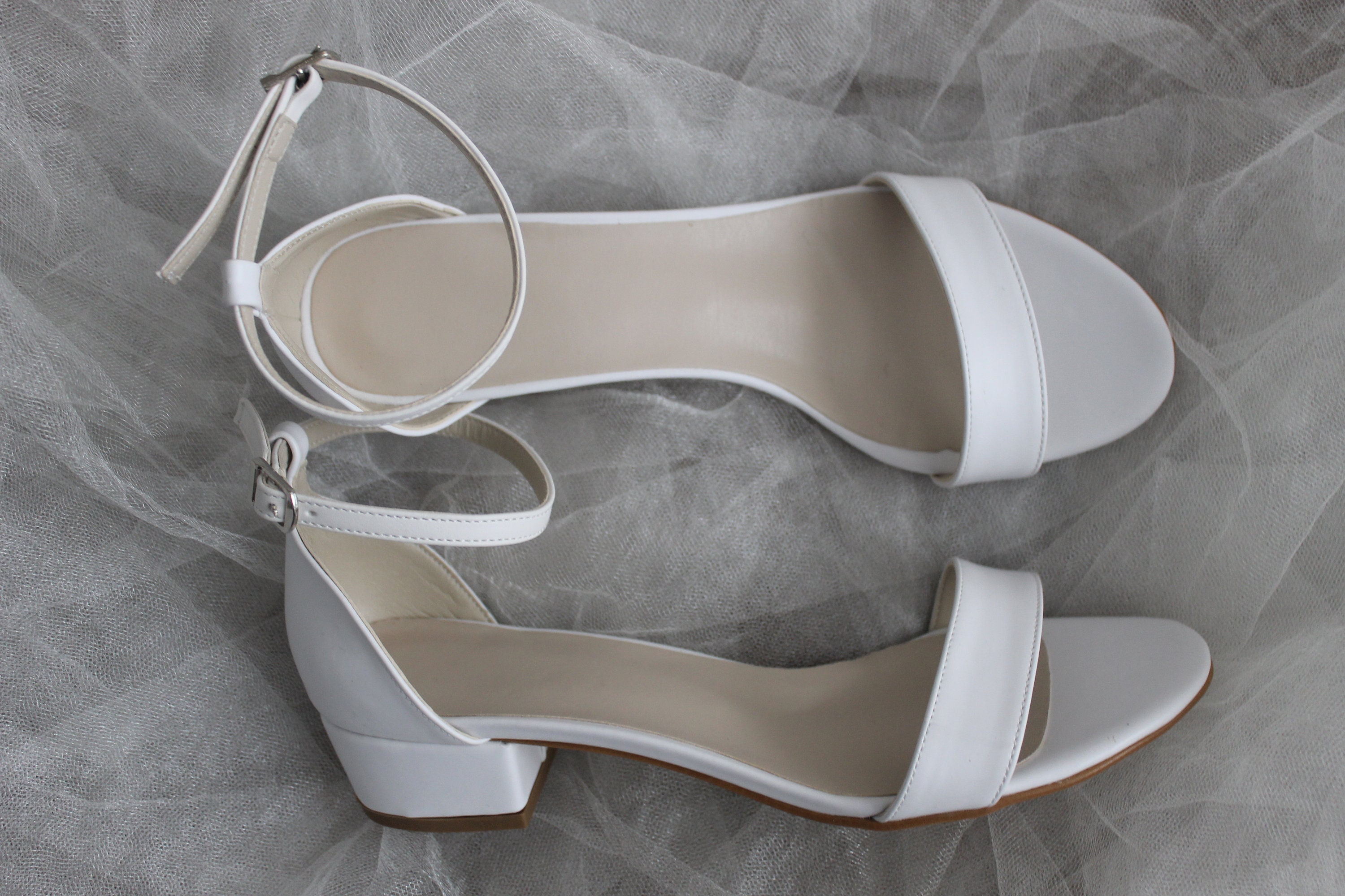 Zapatos con correa en el tobillo, zapato de tacón bajo, zapato de tacón de bloque, zapato de novia, zapato de boda, zapato de novia
