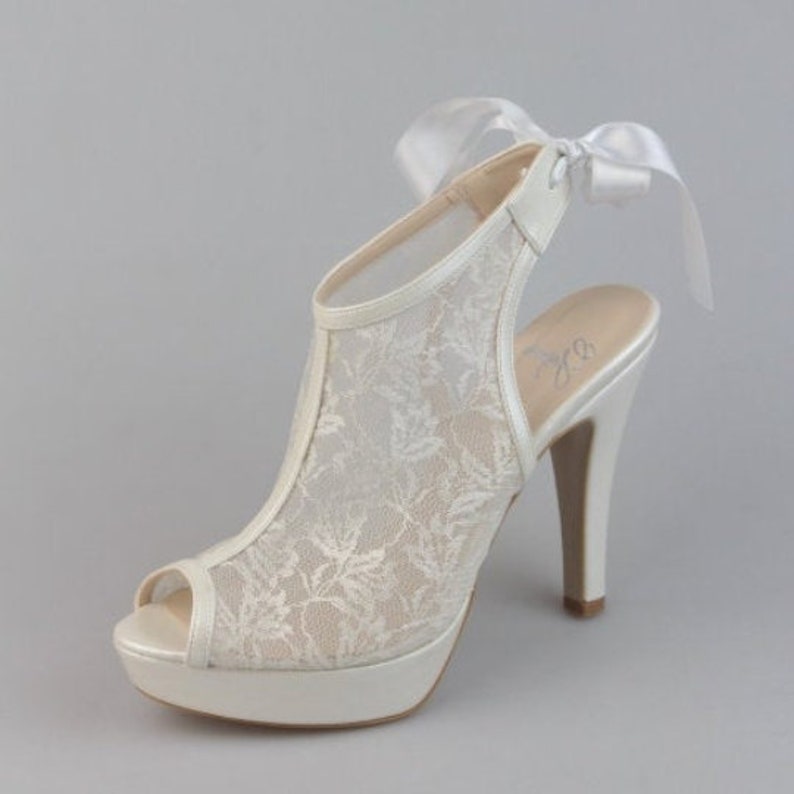 satin bridal shoes
