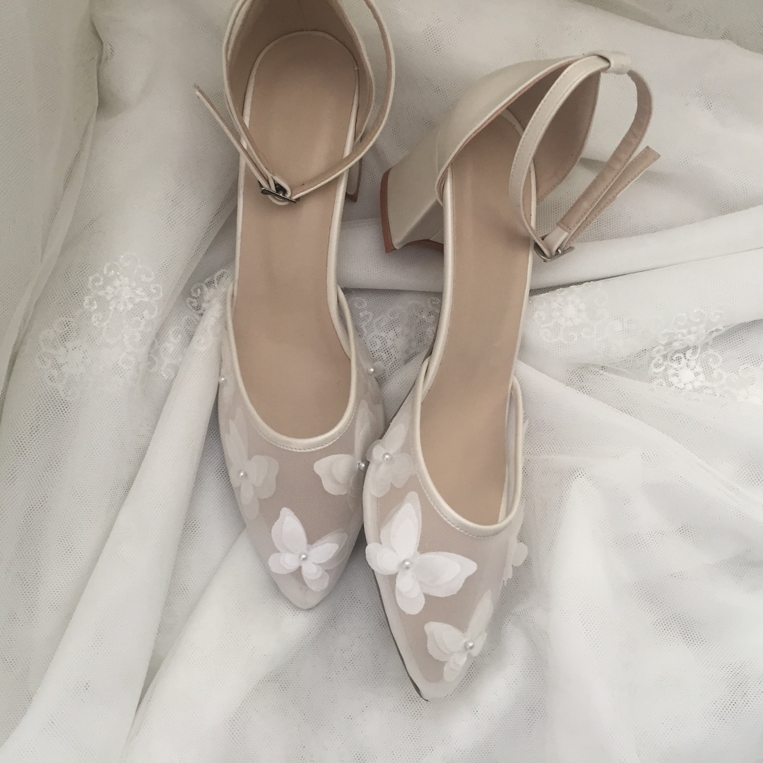 Butterfly , Tulle , Wedding Shoes , Bridal Shoes , Bride Shoes ...