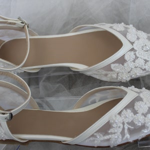 Flat shoes , Pearl Embellished Flst , Guipure Flat , Wedding flats , bridal flats , bride flats
