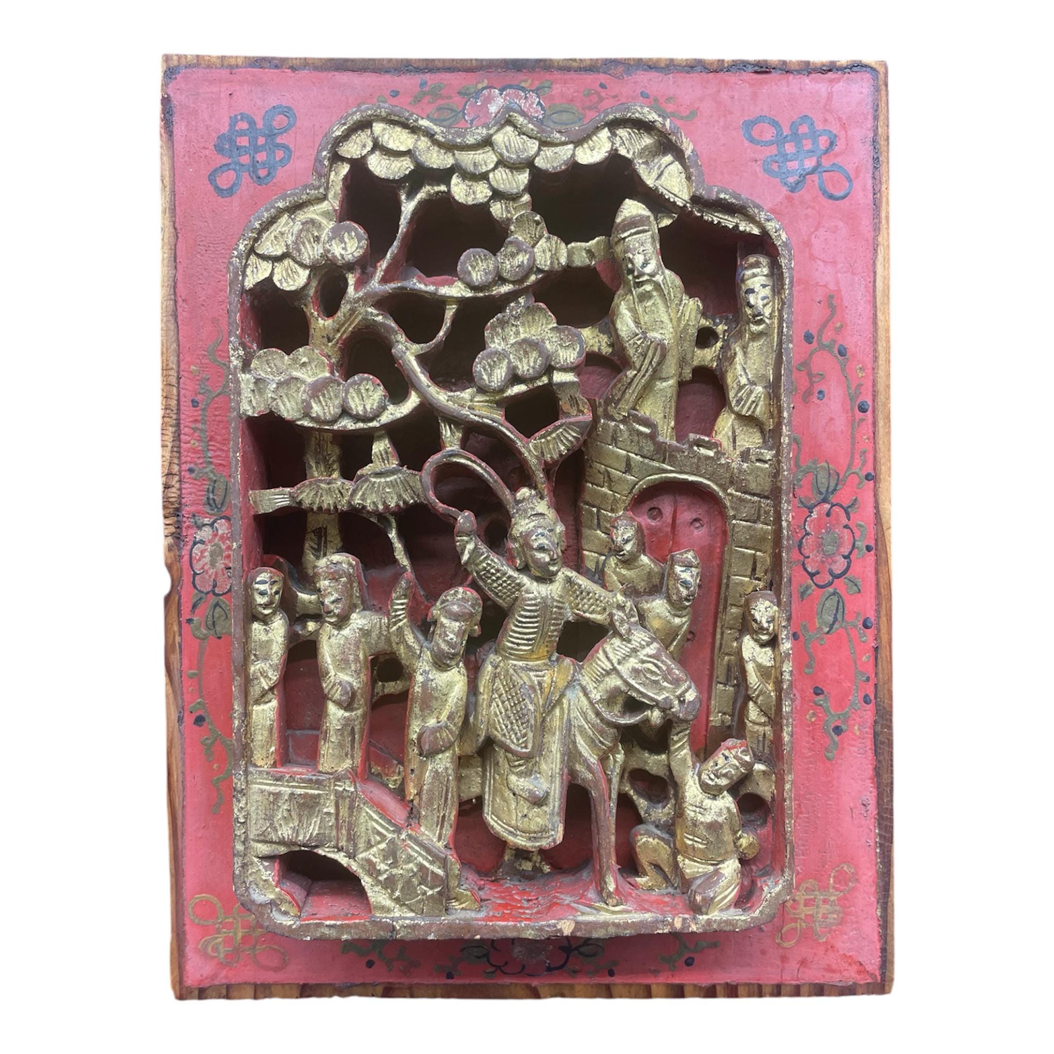 Panneau Bois Sculpté Asiatique À VENDRE! - FR