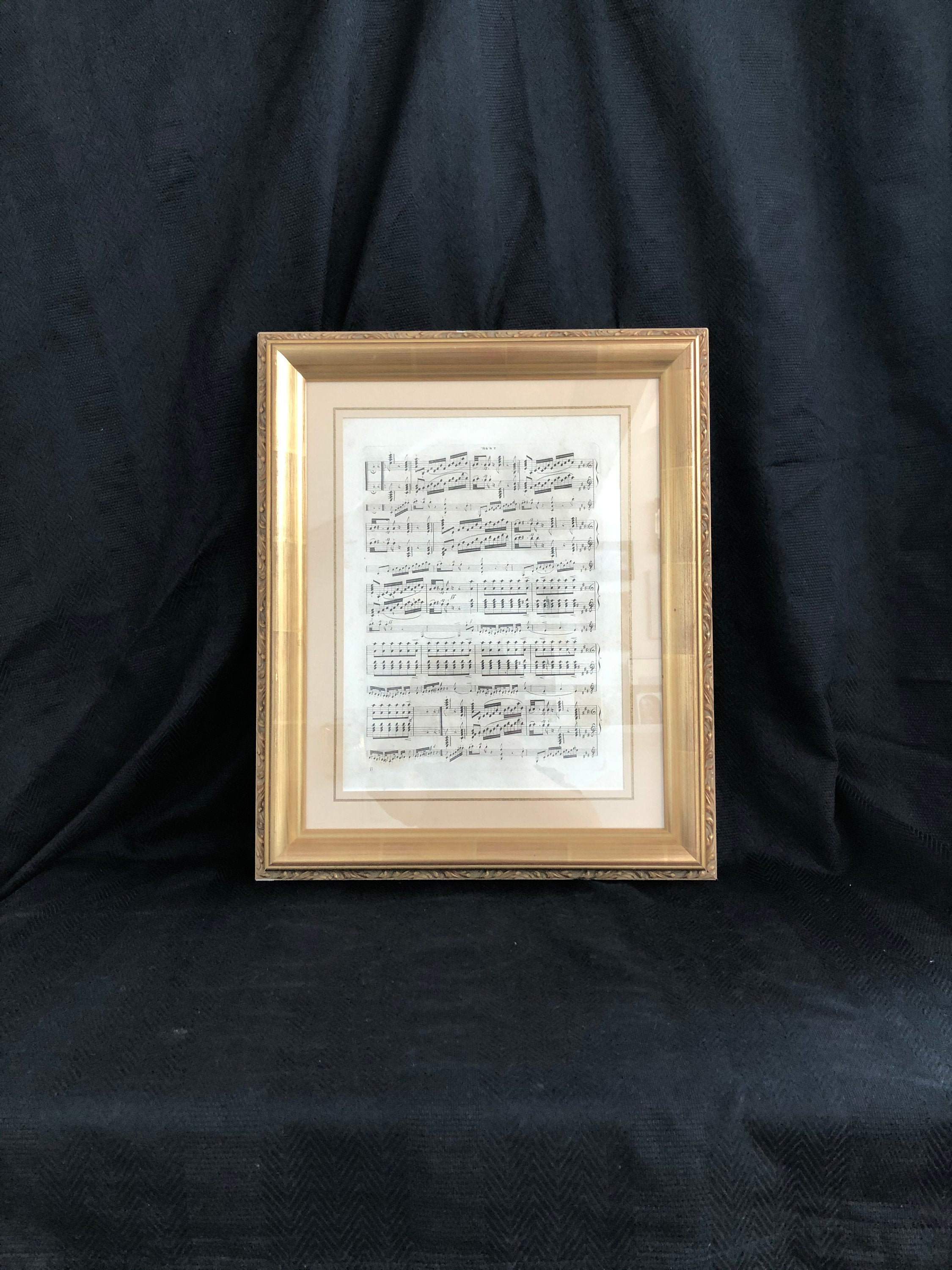 Affiche d'art - Partition de Musique Hôtel Paris