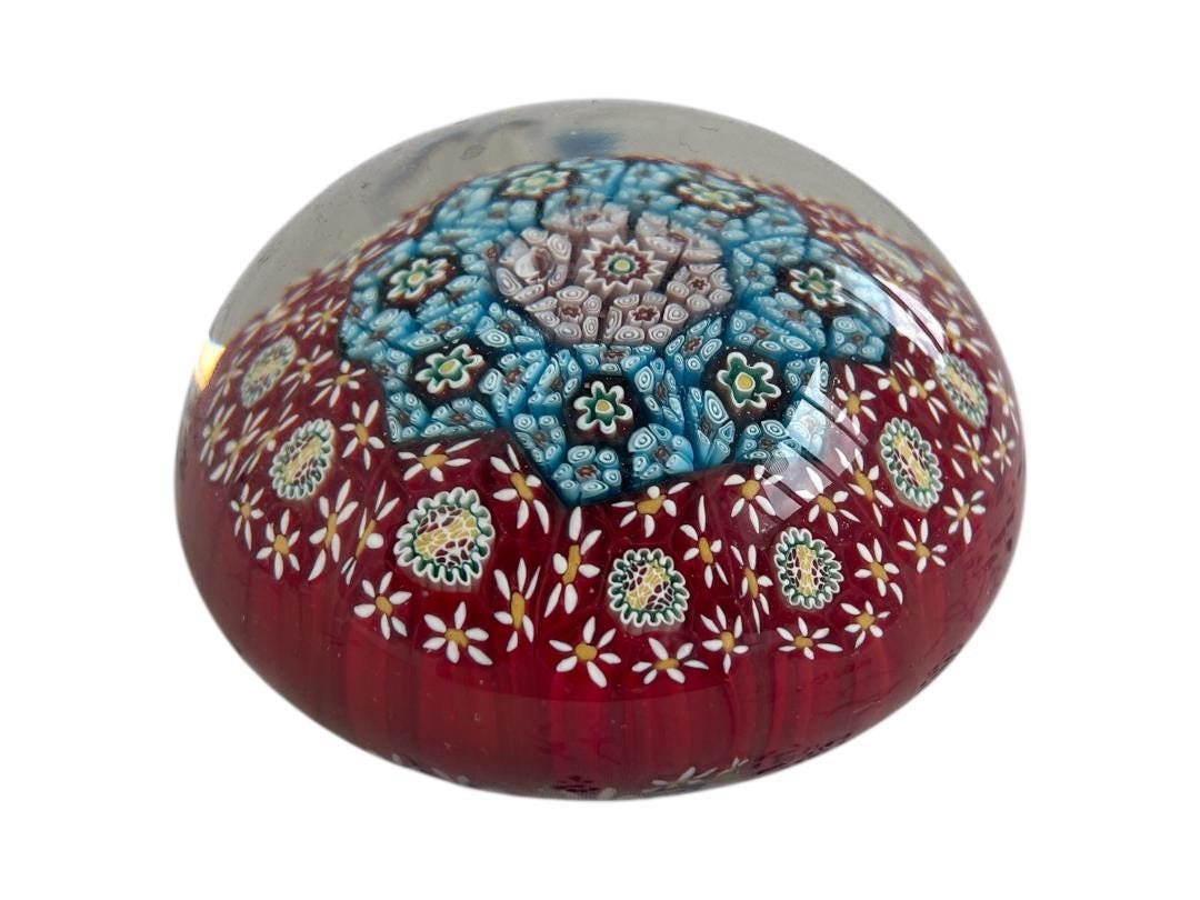 ヴィンテージ ムラーノ ミルフィオリ ペーパーウェイト、イタリア製